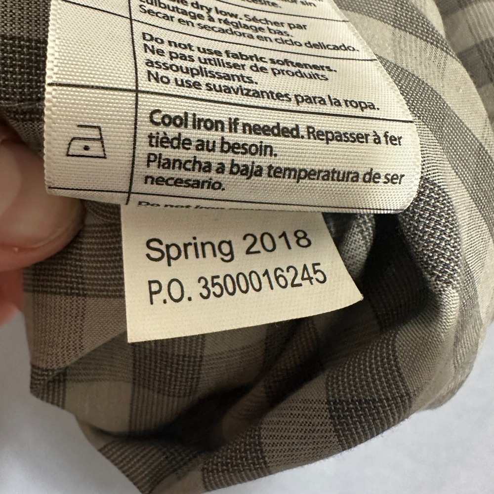Carhartt Force Relaxed Fit Plaid Work Shirt Short Sleeve Gray Mens Size XL - Picture 9 of 11
